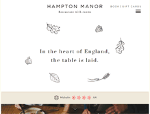 Tablet Screenshot of hamptonmanor.com